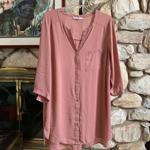 Daniel Rain DR women’s plus 2 blouse - Picture 1 of 11